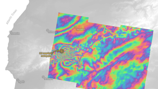 أقمار صناعية تكشف كيفية تحريك زلزال المغرب الكارثي للأرض أقمار صناعية تكشف كيفية تحريك زلزال المغرب الكارثي للأرض