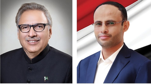 الرئيس المشاط يهنئ رئيس جمهورية باكستان بعيد الاستقلال