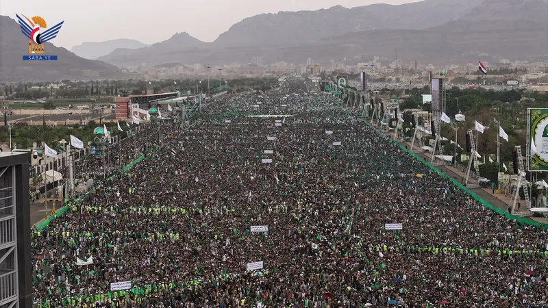 ​مشاهد مليونية مهيبة باليمن في ذكرى المولد النبوي ​