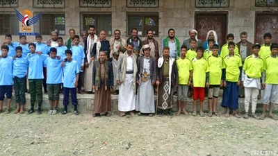 انطلاق بطولة "الرسول الأعظم" لكرة القدم في الحصن بمحافظة صنعاء