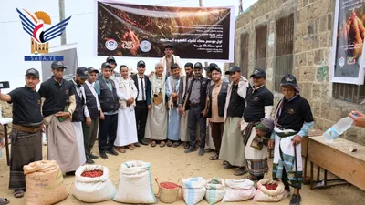 تدشين موسم شراء البن بمديرية الجبين في ريمة