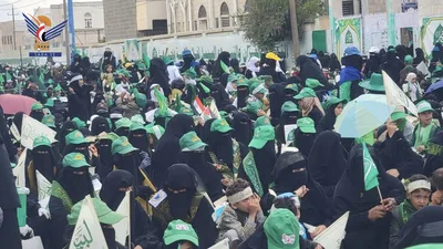 فعالية للهيئة النسائية في مركز محافظة حجة بذكرى المولد النبوي