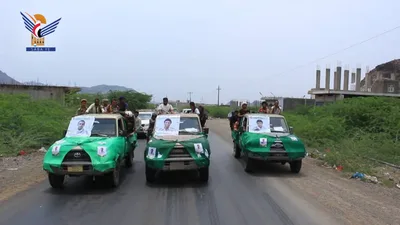 تشييع جثامين ثلاثة شهداء في محافظة تعز
