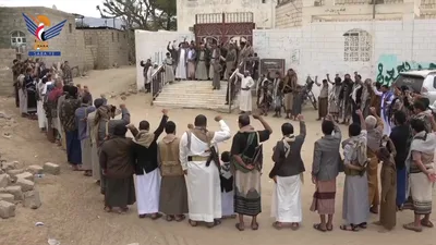 وقفات حاشدة بمأرب تؤكد الجهوزية لردع العدو السعودي