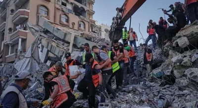 موقف فلسطيني ودولي يُدين مجزرة "عمارة السعادة" ويُحذّر من آلاف البنايات المتصدعة في قطاع غزة  