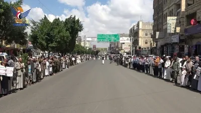وقفة مسلحة في الصافية تأكيداً للنفير في مواجهة العدو السعودي
