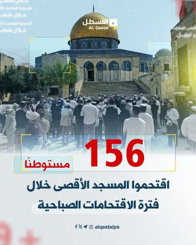 156 مستوطنًا يقتحمون "الأقصى" وسط تشديد العدو قيوده على المصلين
