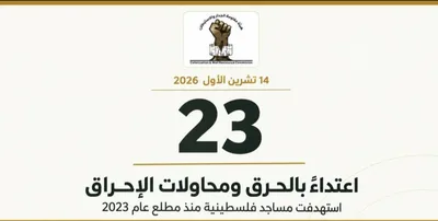 احراق 23 مسجداً فلسطينياً منذ مطلع 2023