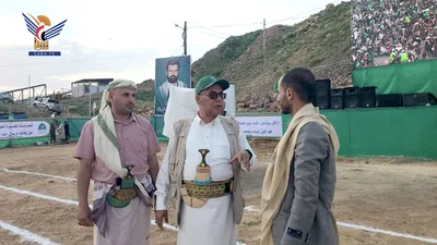 نائب وزير الإعلام يتفقد التجهيزات الإعلامية بساحة المولد النبوي بالمحويت