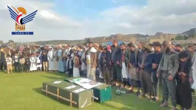 البيضاء .. تشييع جثماني الشهيدين علي وسام علاو بمديرية صباح