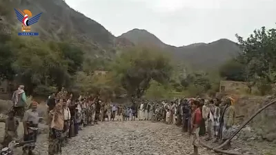 وقفات في الضالع دعما وإسنادا للقوات المسلحة في مواجهة العدو السعودي