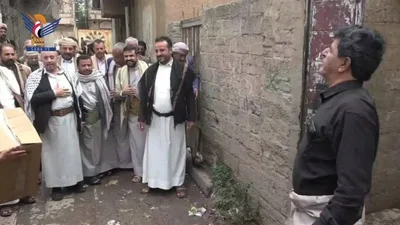 زيارات ميدانية لأسر الشهداء بمديرية معين