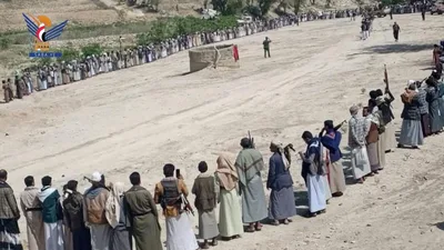 قبائل مستبأ ووشحة تعلن النفير لمواجهة العدو السعودي