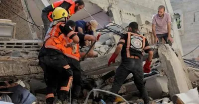 الدفاع المدني بغزة يتعامل مع انهيارات في منازل متصدعة تأوي نازحين خلال 24 ساعة