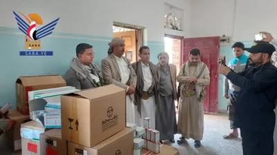 تدشين العيادة البيطرية الدوارة بمديرية جهران لدعم الثروة الحيوانية