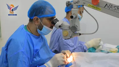 إجراء 184 عملية في مخيمي العيون والوجه والفكين بمدينة القاعدة في إب