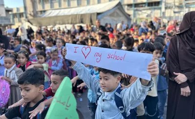 الأونروا: نحو 97 ألف طالب التحقوا بمراكز التعليم في غزة